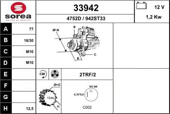 EAI 33942 - Стартер avtolavka.club