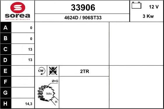 EAI 33906 - Стартер avtolavka.club