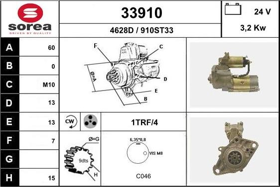 EAI 33910 - Стартер avtolavka.club