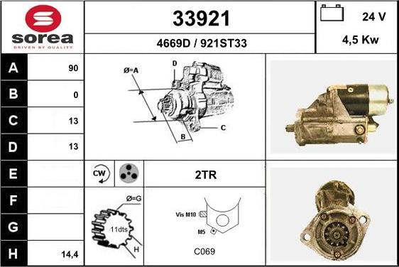 EAI 33921 - Стартер avtolavka.club