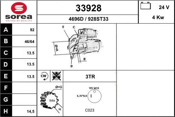 EAI 33928 - Стартер avtolavka.club