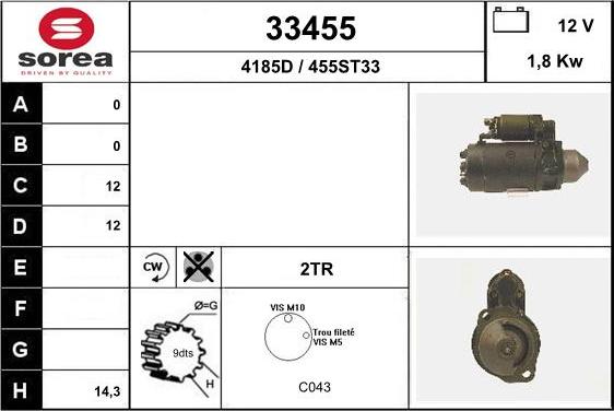 EAI 33455 - Стартер avtolavka.club