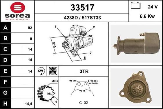 EAI 33517 - Стартер avtolavka.club