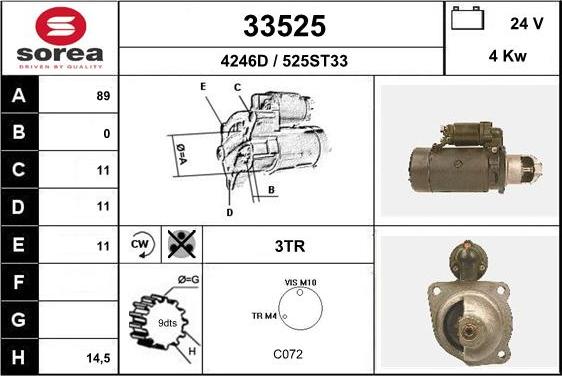 EAI 33525 - Стартер avtolavka.club