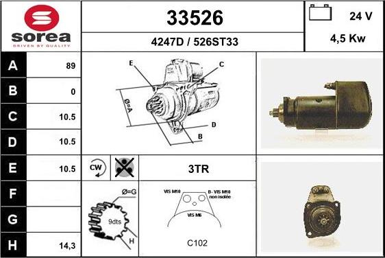 EAI 33526 - Стартер avtolavka.club