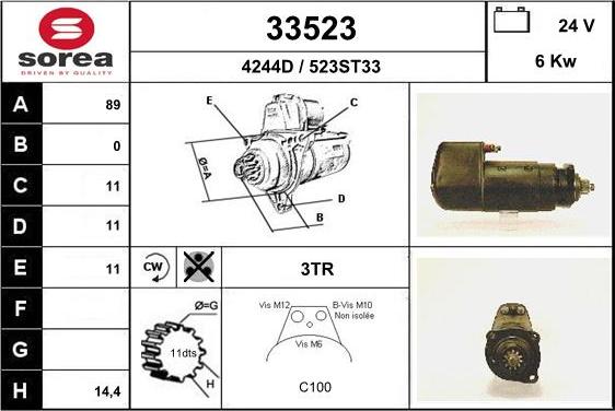 EAI 33523 - Стартер avtolavka.club