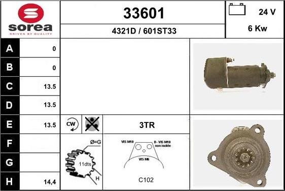 EAI 33601 - Стартер avtolavka.club