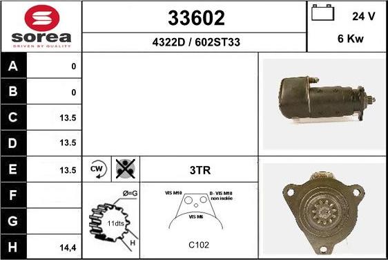 EAI 33602 - Стартер avtolavka.club