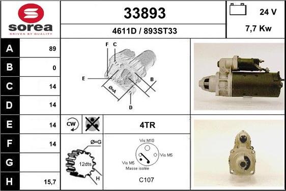 EAI 33893 - Стартер avtolavka.club