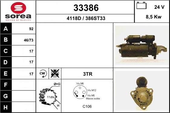 EAI 33386 - Стартер avtolavka.club