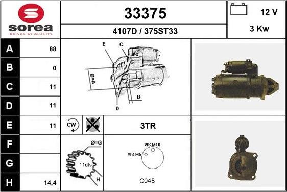 EAI 33375 - Стартер avtolavka.club