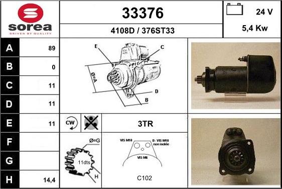 EAI 33376 - Стартер avtolavka.club