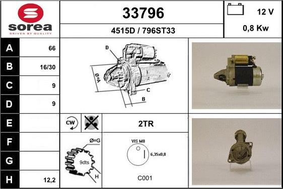 EAI 33796 - Стартер avtolavka.club