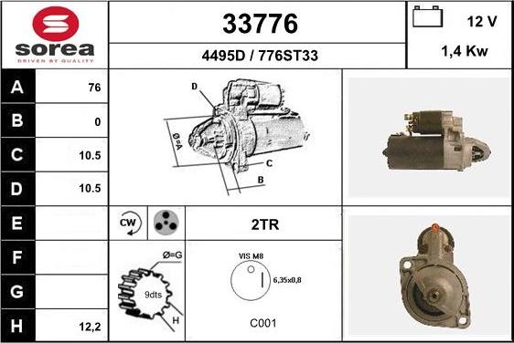 EAI 33776 - Стартер avtolavka.club