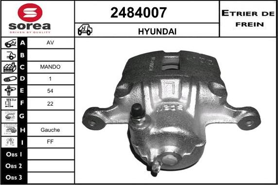 EAI 2484007 - Гальмівний супорт avtolavka.club