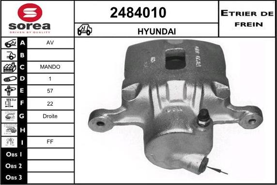 EAI 2484010 - Гальмівний супорт avtolavka.club