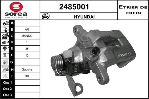 EAI 2485001 - Гальмівний супорт avtolavka.club