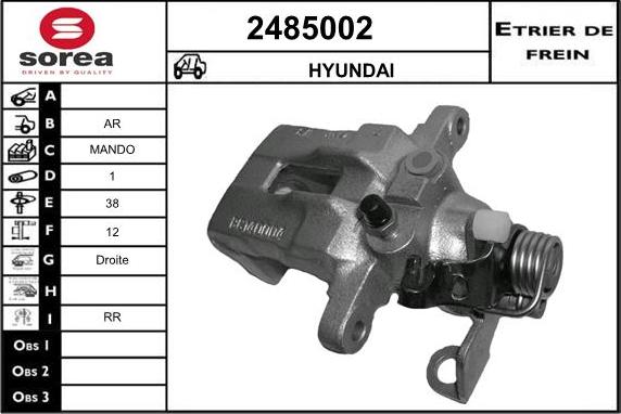 EAI 2485002 - Гальмівний супорт avtolavka.club