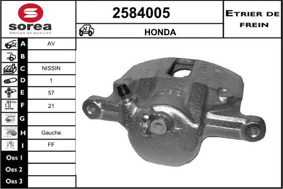 EAI 2584005 - Гальмівний супорт avtolavka.club