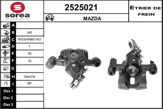 EAI 2525021 - Гальмівний супорт avtolavka.club