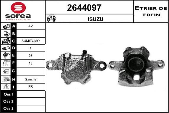 EAI 2644097 - Гальмівний супорт avtolavka.club