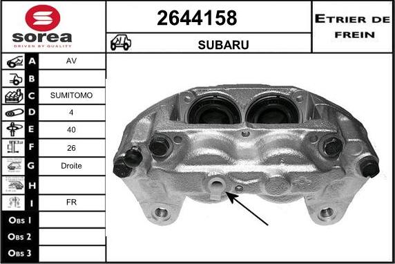 EAI 2644158 - Гальмівний супорт avtolavka.club