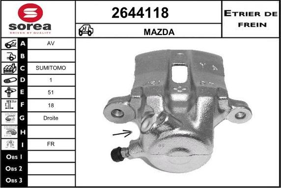 EAI 2644118 - Гальмівний супорт avtolavka.club