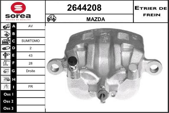 EAI 2644208 - Гальмівний супорт avtolavka.club