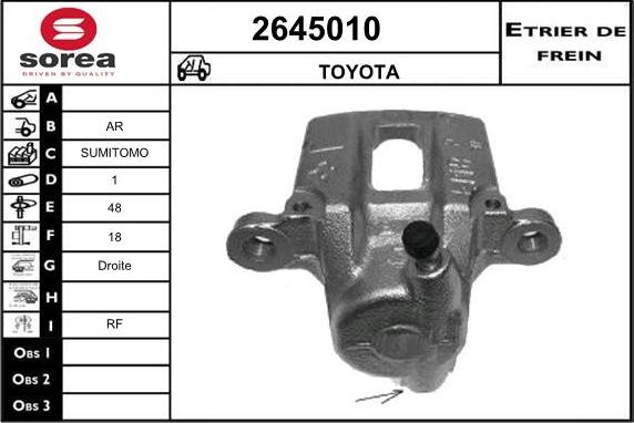 EAI 2645010 - Гальмівний супорт avtolavka.club