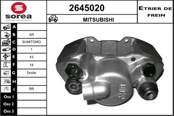 EAI 2645020 - Гальмівний супорт avtolavka.club