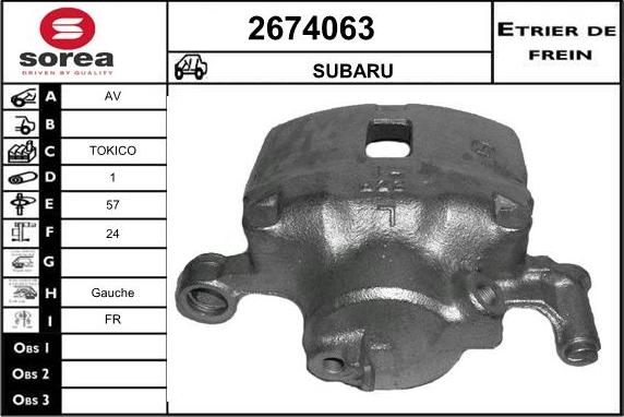 EAI 2674063 - Гальмівний супорт avtolavka.club