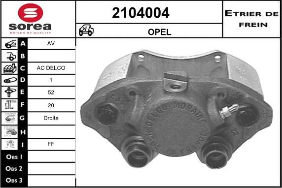 EAI 2104004 - Гальмівний супорт avtolavka.club