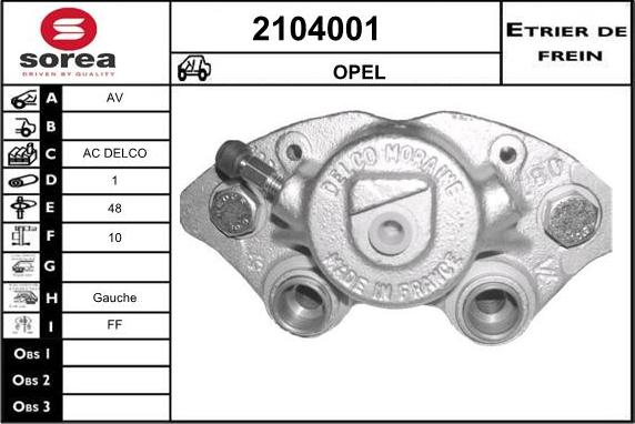 EAI 2104001 - Гальмівний супорт avtolavka.club