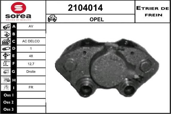 EAI 2104014 - Гальмівний супорт avtolavka.club