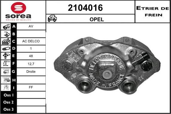 EAI 2104016 - Гальмівний супорт avtolavka.club