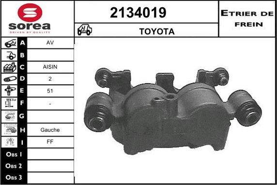 EAI 2134019 - Гальмівний супорт avtolavka.club