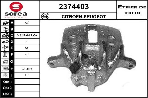 EAI 2374403 - Гальмівний супорт avtolavka.club