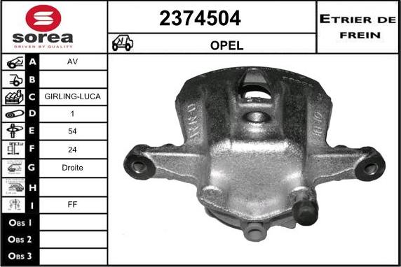 EAI 2374504 - Гальмівний супорт avtolavka.club