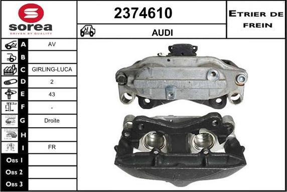 EAI 2374610 - Гальмівний супорт avtolavka.club