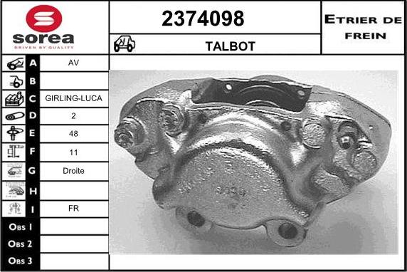 EAI 2374098 - Гальмівний супорт avtolavka.club