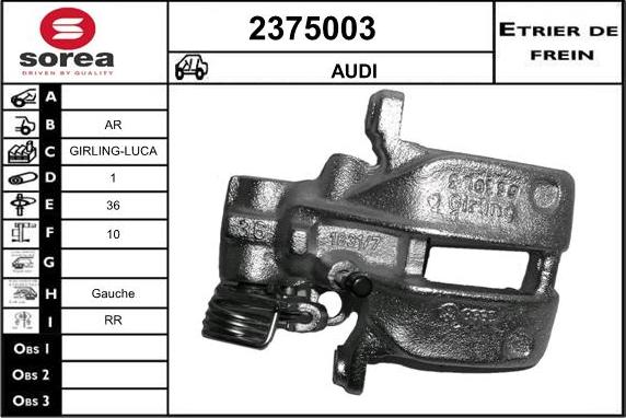 EAI 2375003 - Гальмівний супорт avtolavka.club