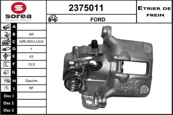 EAI 2375011 - Гальмівний супорт avtolavka.club