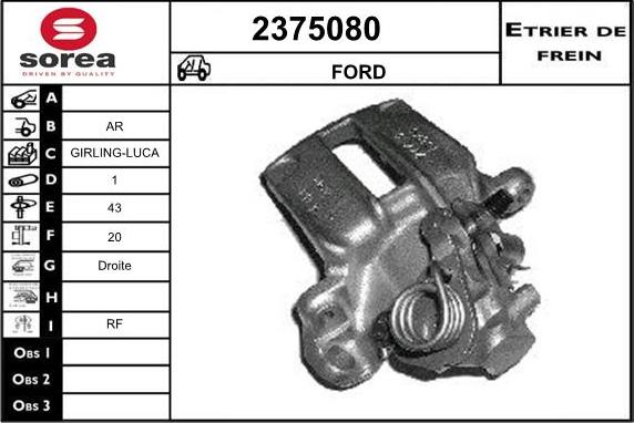 EAI 2375080 - Гальмівний супорт avtolavka.club