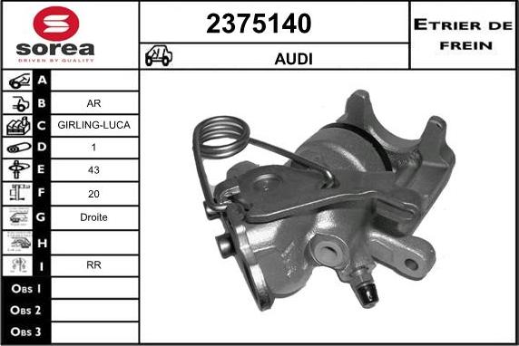 EAI 2375140 - Гальмівний супорт avtolavka.club