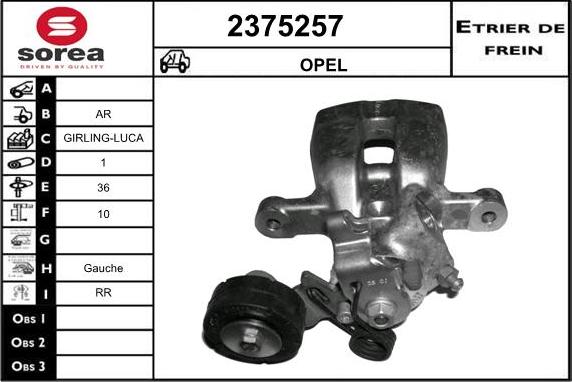 EAI 2375257 - Гальмівний супорт avtolavka.club