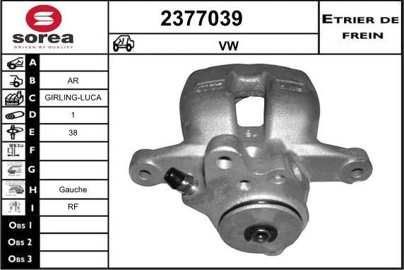 EAI 2377039 - Гальмівний супорт avtolavka.club