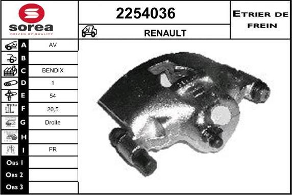 EAI 2254036 - Гальмівний супорт avtolavka.club