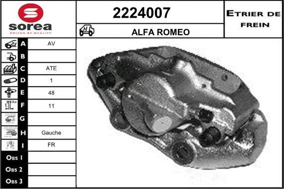 EAI 2224007 - Гальмівний супорт avtolavka.club