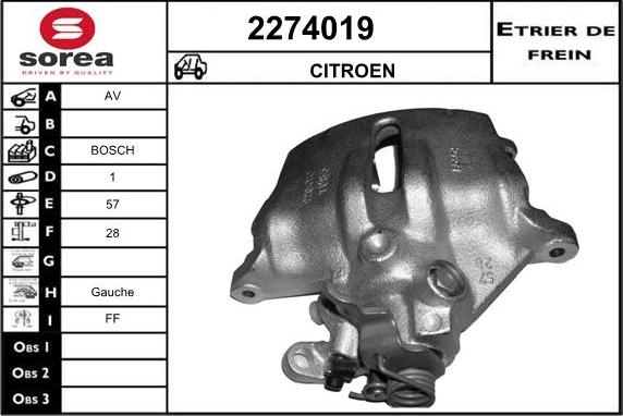 EAI 2274019 - Гальмівний супорт avtolavka.club