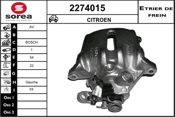 EAI 2274015 - Гальмівний супорт avtolavka.club